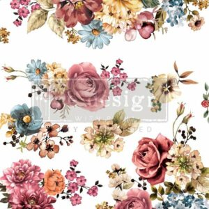 transfert pelliculable avec de jolies roses