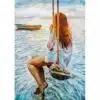 Girl on a swing MINT by Michelle