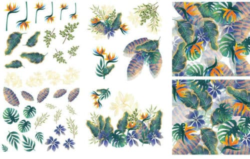 Tropical Leaves Dixie Belle