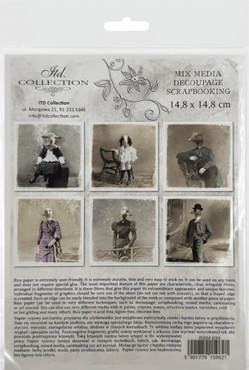 RSM034 - set de 6 papiers de riz – Image 2