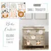 decor transfert Mini BOHO CRITTER de Redesign with Prima est un transfert pelliculable à sec.