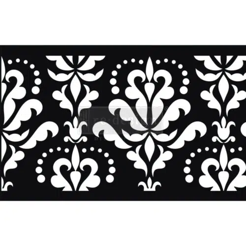 Pochoir rouleau “Damask Flourish” Stick & Style Stencil Roll by CeCe ReStyled* 