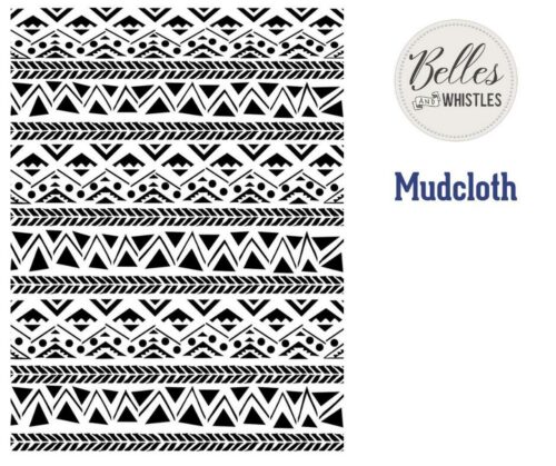 Mudcloth Pochoir Dixie Belle  40x50cm