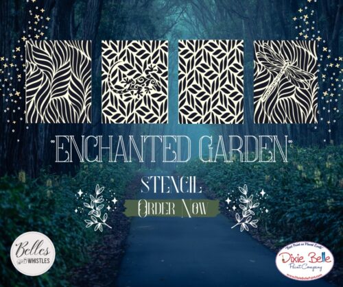Enchanted Garden Pochoir Dixie Belle / Belles & Whistles 35x46cm – Image 2