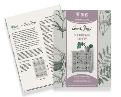 Botanical Drawings, RHS with Annie Sloan Decoupage Paper – Image 3