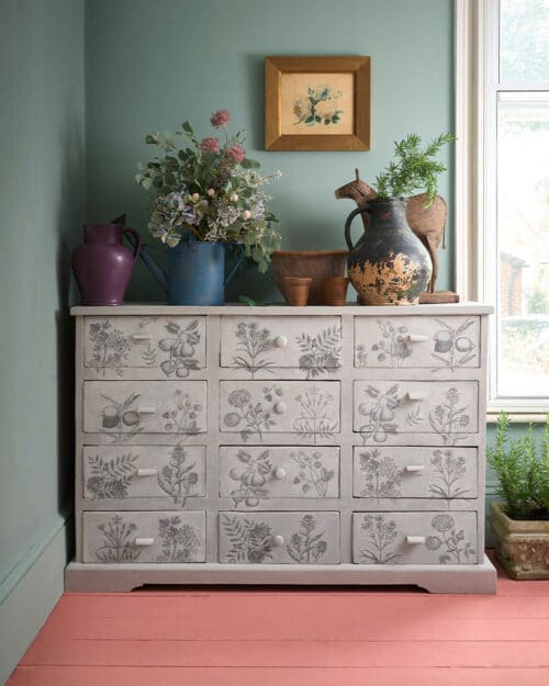 Botanical Drawings, RHS with Annie Sloan Decoupage Paper – Image 2
