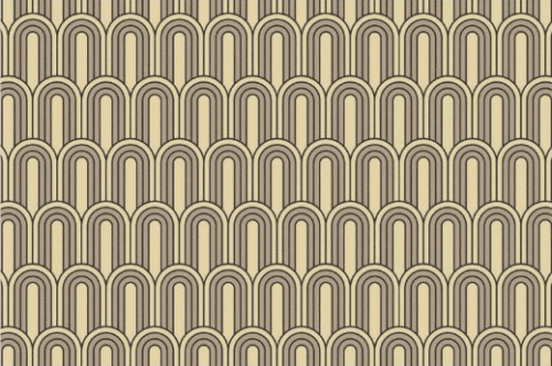 Art Déco Or, Noir et Ecru - Papier découpage (50 x 76 cm)