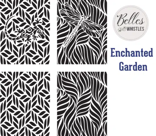 Enchanted Garden Pochoir Dixie Belle / Belles & Whistles 35x46cm