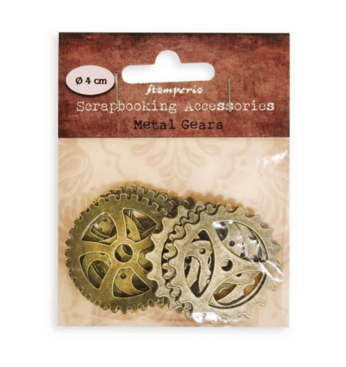 Engrenages en métal (diam : 4cm) Lot de 9 pièces