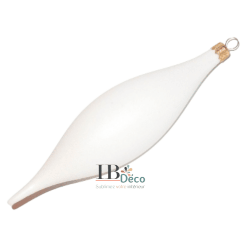 Boules glaçons en plastique blanc (18cm fine)