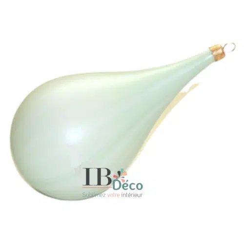 Boules gouttes en plastique blanc (11 et 16cm)