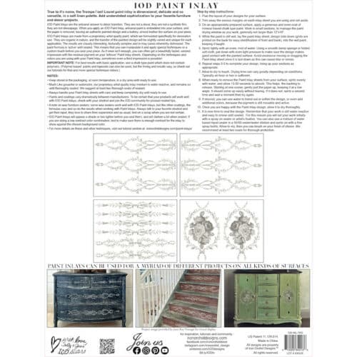 Trompe l'Oeil Laurel - Paint Inlay IOD – Image 12