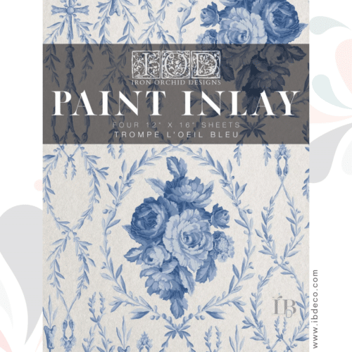 Trompe l'Oeil Bleu - Paint Inlay IOD