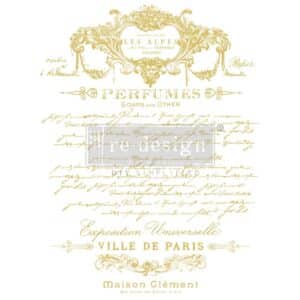 Perfume Notes - Gold Foil Transfert