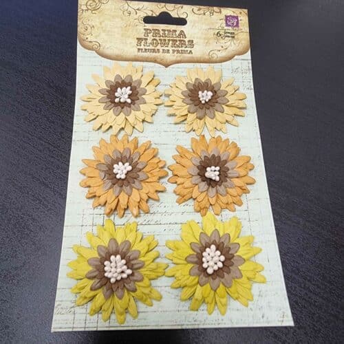 Fleurs Prima - Petite Mums Amber- 6pcs