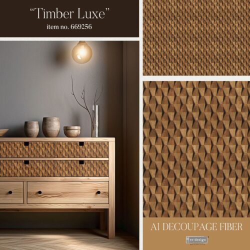 Timber Luxe - Papier Découpage Fibre Redesign A1 – Image 2