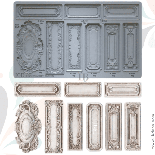 Conservatory Labels - Moule silicone IOD