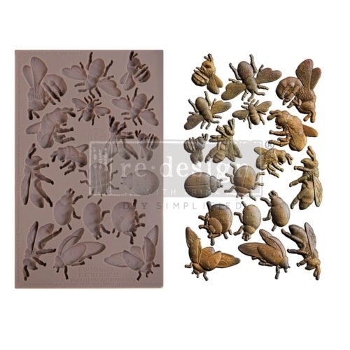 Buzzing Beauties - Moule silicone Redesign with Prima  - 12,70 x 20,32 cm