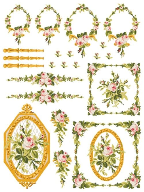 Petite Fleur Pink - Paint Inlay IOD - Limited Edition – Image 8