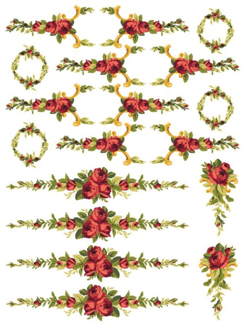 Petite Fleur Red - Paint Inlay IOD - Limited Edition – Image 9