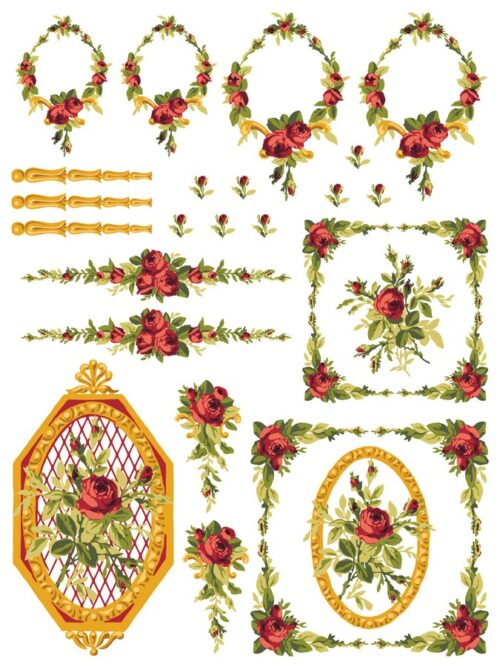 Petite Fleur Red - Paint Inlay IOD - Limited Edition – Image 7