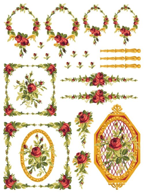 Petite Fleur Red - Paint Inlay IOD - Limited Edition – Image 6