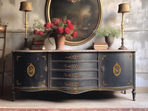 Petite Fleur Red - Paint Inlay IOD - Limited Edition – Image 3