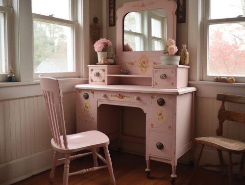 Petite Fleur Red - Paint Inlay IOD - Limited Edition – Image 4