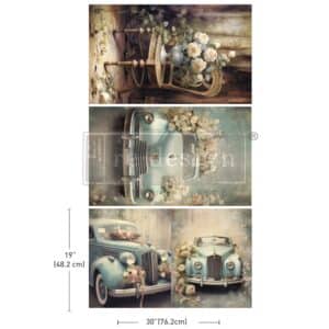 Retro Rose Ride – Papier Tissu Redesign with Prima