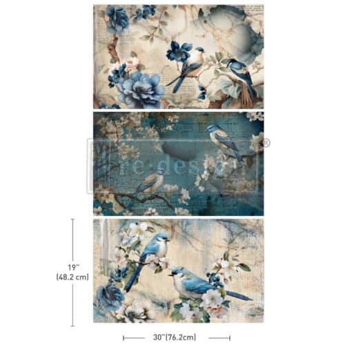 Sapphire Wings – Papier Tissu Redesign with Prima