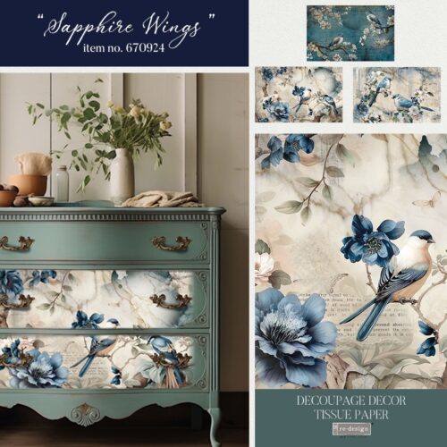 Sapphire Wings – Papier Tissu Redesign with Prima – Image 2
