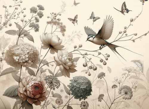 Pale Blossom MINT by Michelle - Papier Découpage