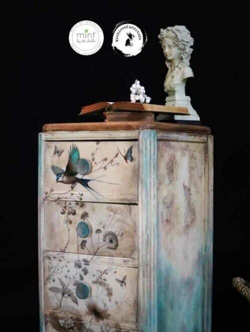 Pale Blossom MINT by Michelle - Papier Découpage – Image 3