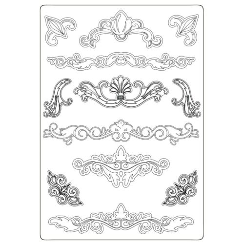 Corners and embellishments - Moule A6 Stamperia - KACM11 – Image 2