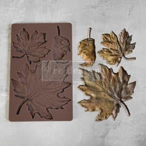 Falling Leaves Fantasy - Moule silicone Redesign with Prima - 12,70 x 20,32 cm