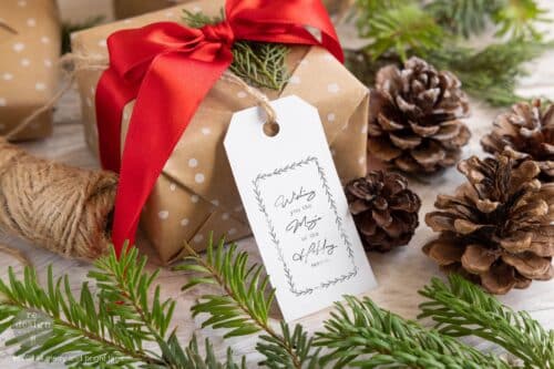Merry and Bright Tags - Tampon Redesign with Prima - 12,70 x 25,40 cm – Image 2