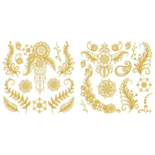 Namaste  –  Metallic Gold Foil Accent 30x30cm