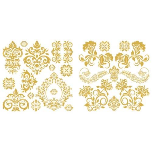 Rococo  –  Metallic Gold Foil Accent 30x30cm