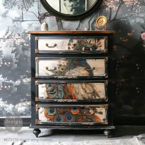 Steam Wing Majesty - Papier Découpage Fibre A1 Redesign with Prima – Image 2