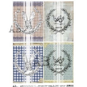 NO.3445 Papier de riz A3 AB Studio