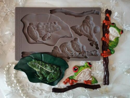 Froggy Meadow Greens - Moule silicone Redesign with Prima - 12,70 x 20,32 cm – Image 4