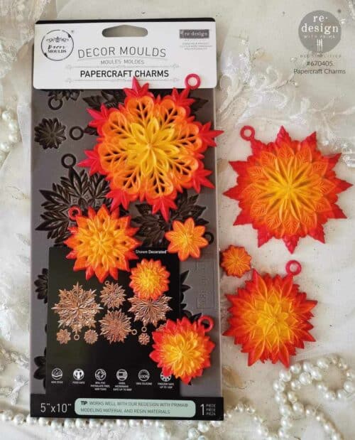 Papercraft Charms - Moule silicone Redesign with Prima - 12,70 x 25,40 cm – Image 2