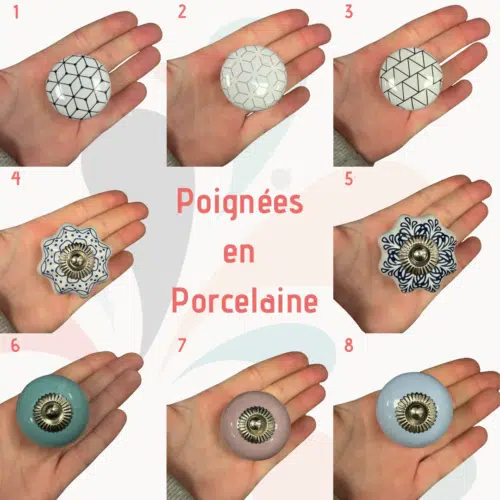 Poignée en porcelaine