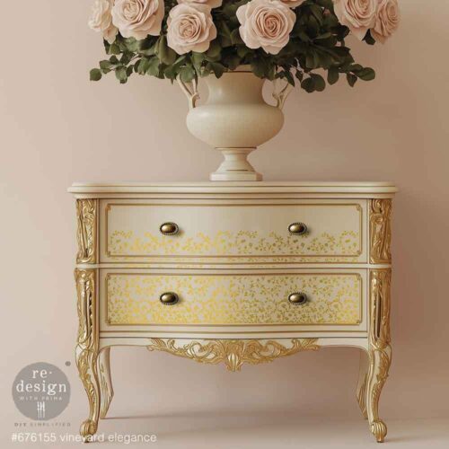 Vineyard Elegance - Middy Gold Foil Transfert *By Kaćha Furniture* – Image 2