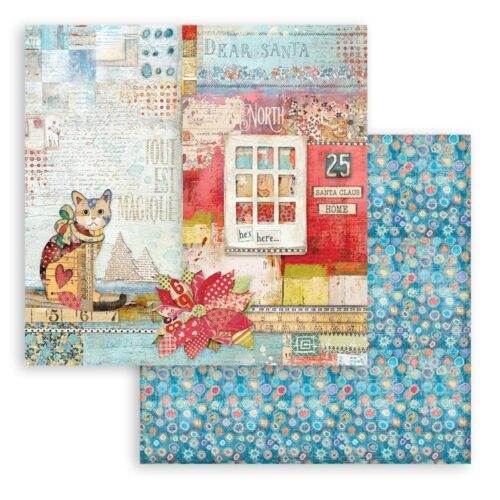 Papier Scrapbooking 30*30 10 feuilles R°/V°