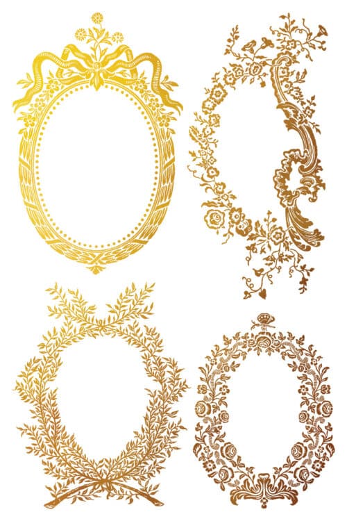 Petits Ornements - Gilded Transfert IOD - 20,32 x 30,48 cm – Image 9