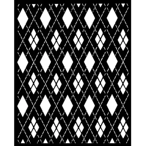KSTD176 "Master of Magic motif en losange" Pochoir 20x25cm