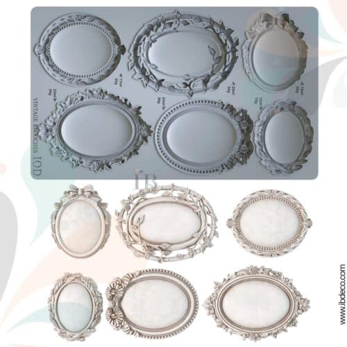 Vintage Brooches Moule silicone IOD - 15,24 x 25,40 cm