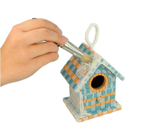 Nichoir à décorer en bois avec corde – Image 4