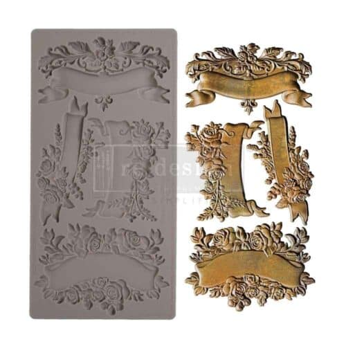 Blooming Banners - Moule silicone Redesign with Prima  - 12,70 x 25,40 cm